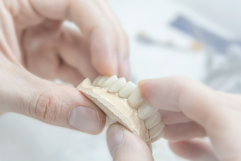 dentures being made